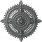 Ekena Millwork Haylynn Ceiling Medallion (Fits Canopies up to 1 1/4"), 29 1/8"OD x 1 1/4"ID x 4"P, Platinum CM29HYPLS - alternate 1